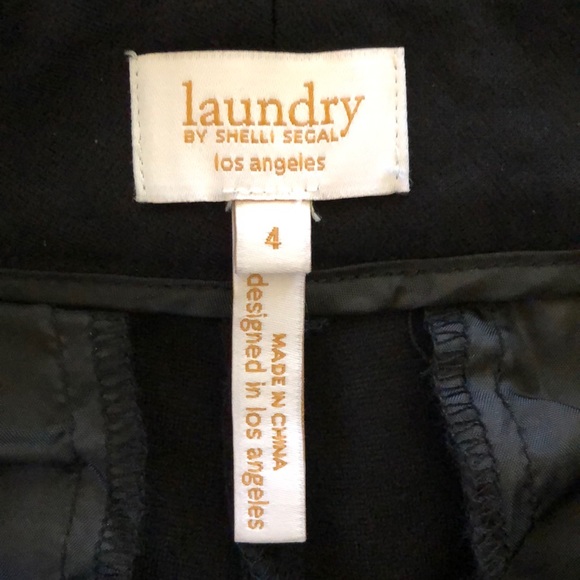 Laundry black poly spandex straight leg pant - Picture 3 of 4